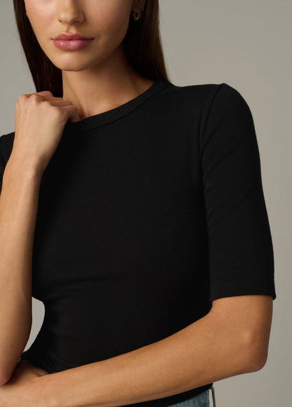 Joe's Jeans Women|Sale THE HALF SLEEVE BABY TEE Black