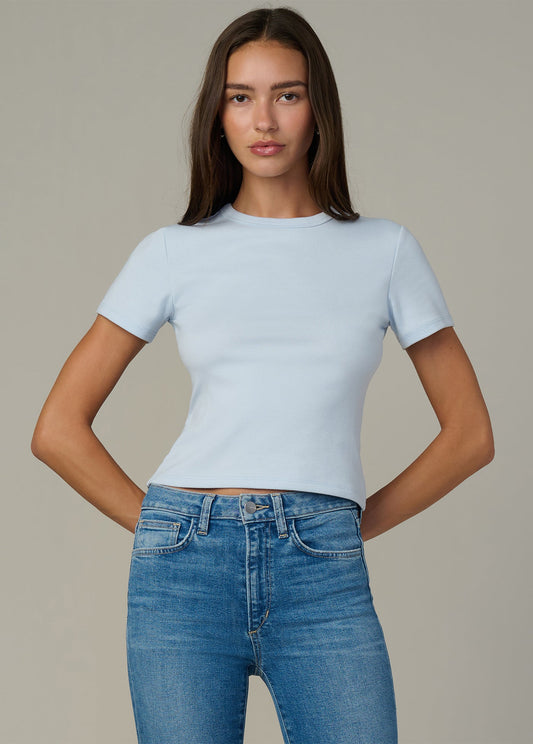 Joe's Jeans Women THE BABY TEE Powder Blue