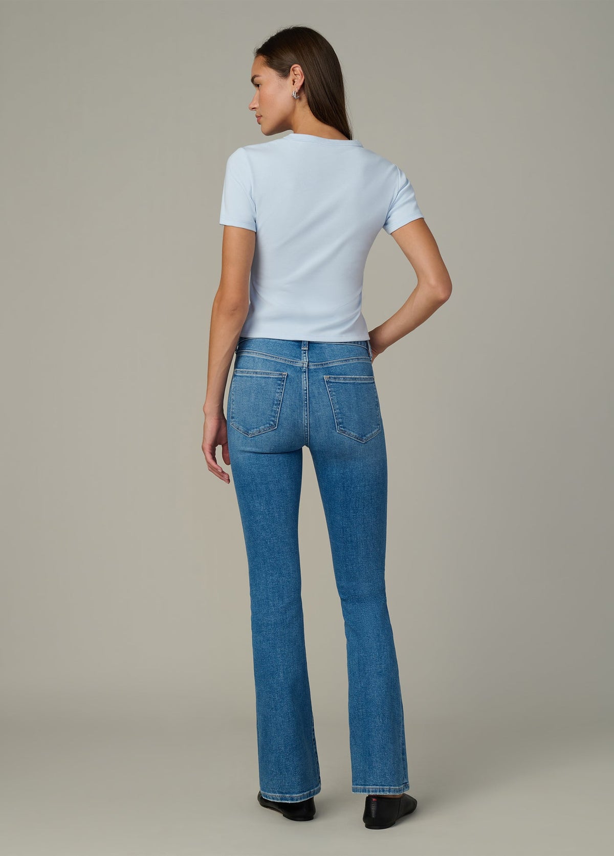 Joe's Jeans Women THE BABY TEE Powder Blue