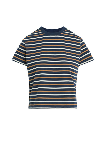 Joe's Jeans Women THE EASY TEE Navy/Honey Stripe