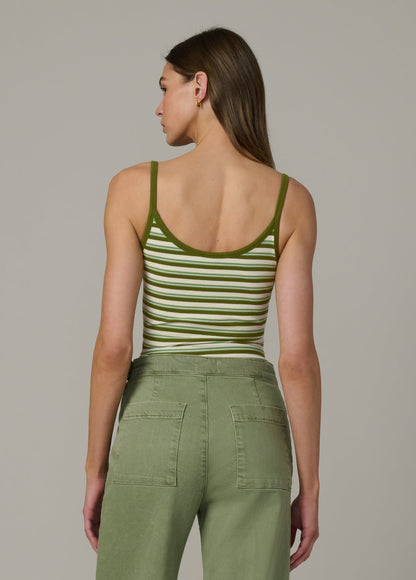 Joe's Jeans Women THE CAMI Fern/Pesto Stripe