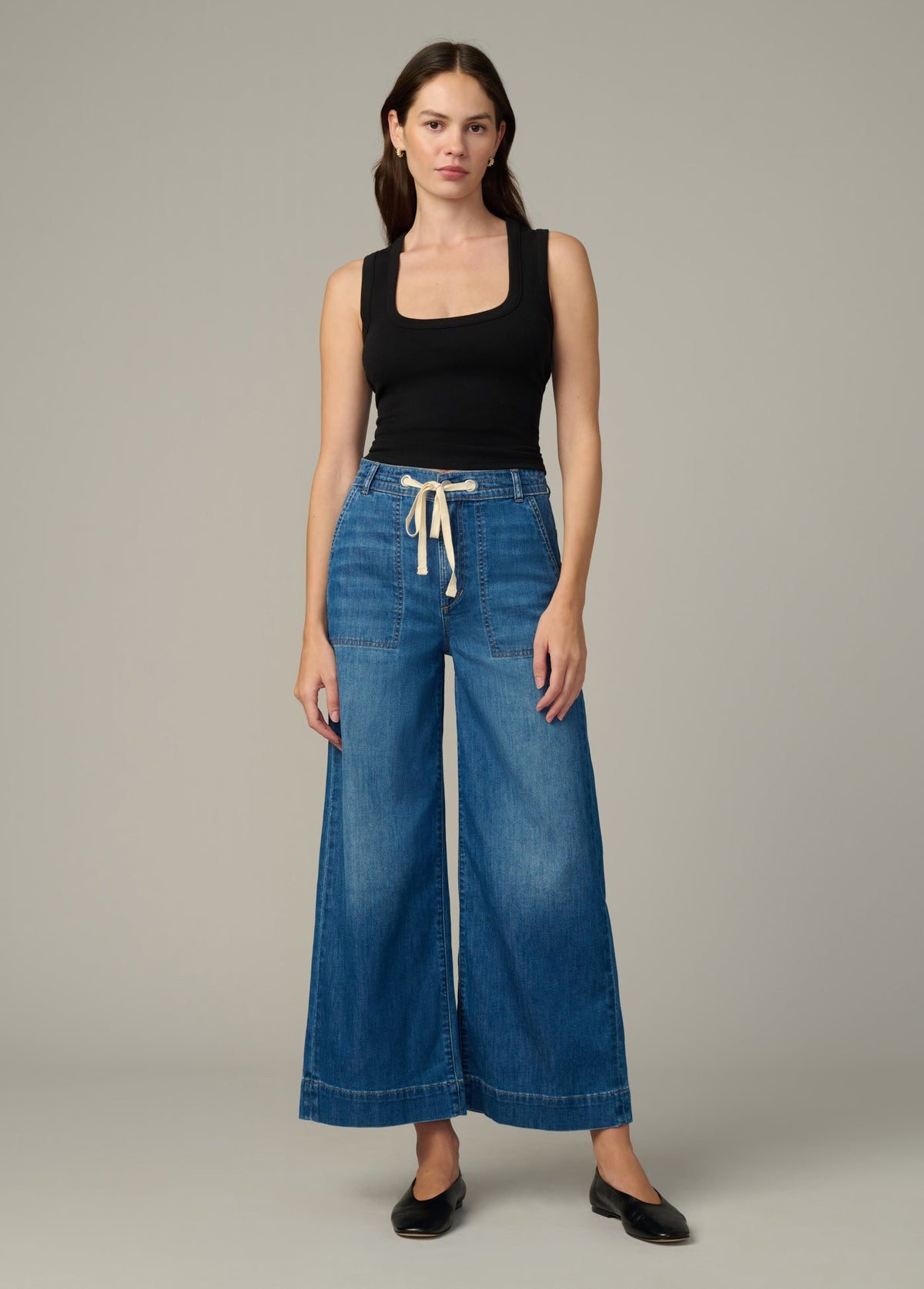 Joe's Jeans Women THE U-NECK TANK Black