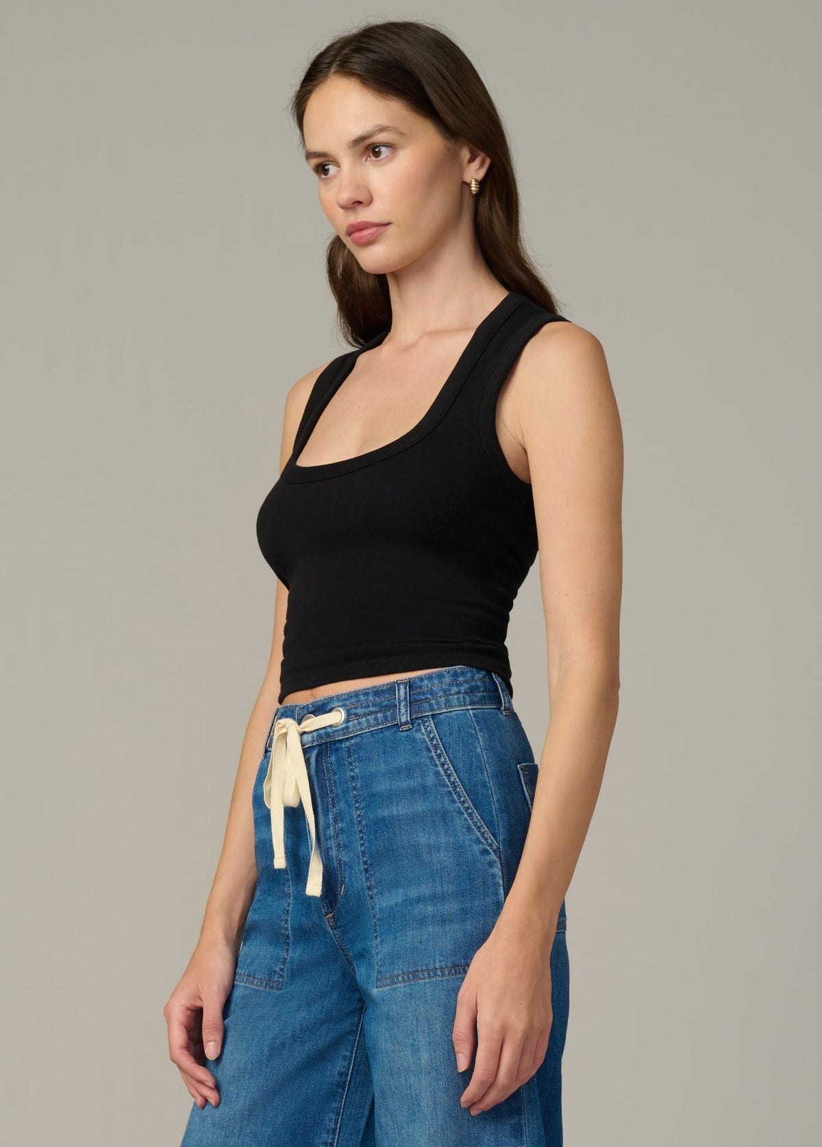 Joe's Jeans Women THE U-NECK TANK Black