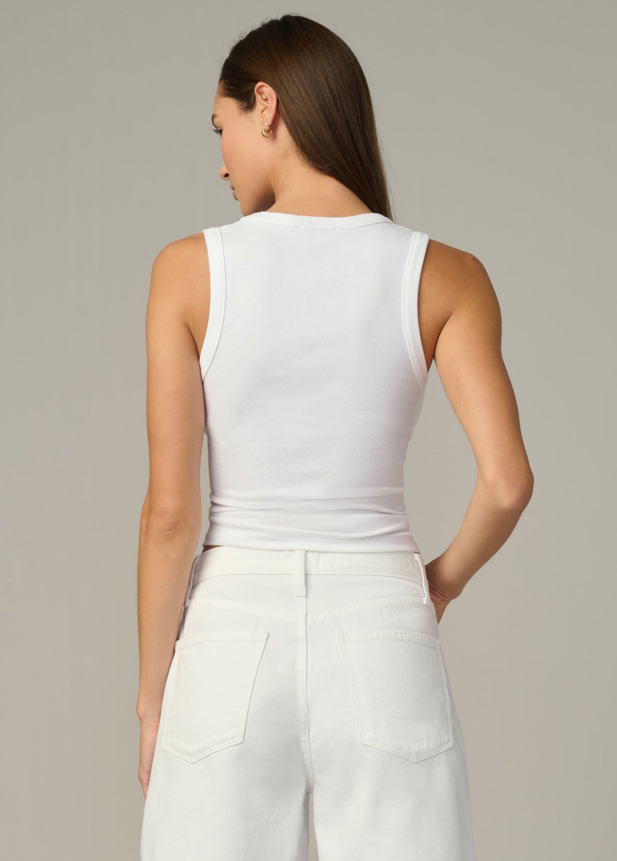 Joe's Jeans Women THE U-NECK TANK Optic White