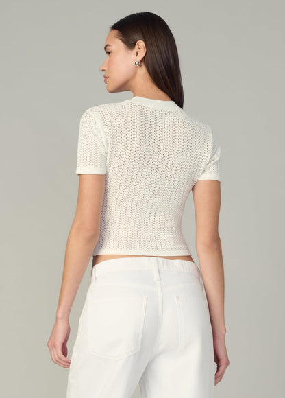 Joe's Jeans Women|Sale THE CROCHET BABY TEE Ecru