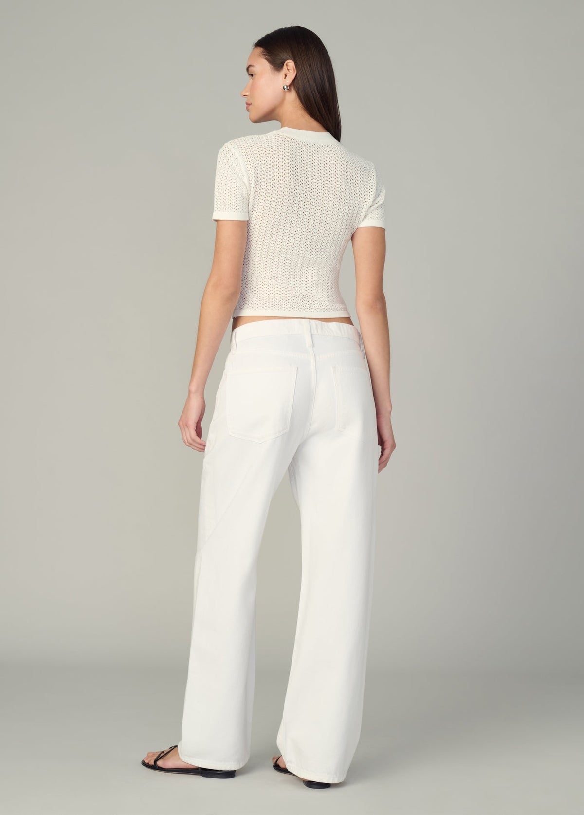 Joe's Jeans Women|Sale THE CROCHET BABY TEE Ecru