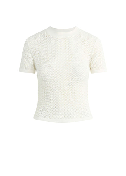 Joe's Jeans Women|Sale THE CROCHET BABY TEE Ecru