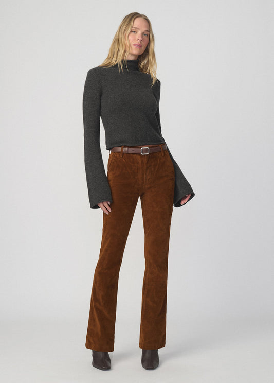 Joe's Jeans Women THE VEGAN SUEDE INEZ TROUSER Chestnut