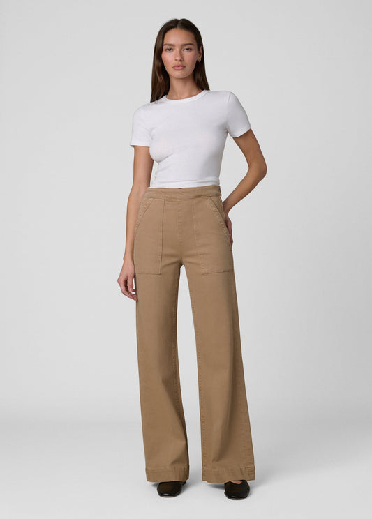 Joe's Jeans Women THE SIDE ZIP WIDE LEG Desert Tan