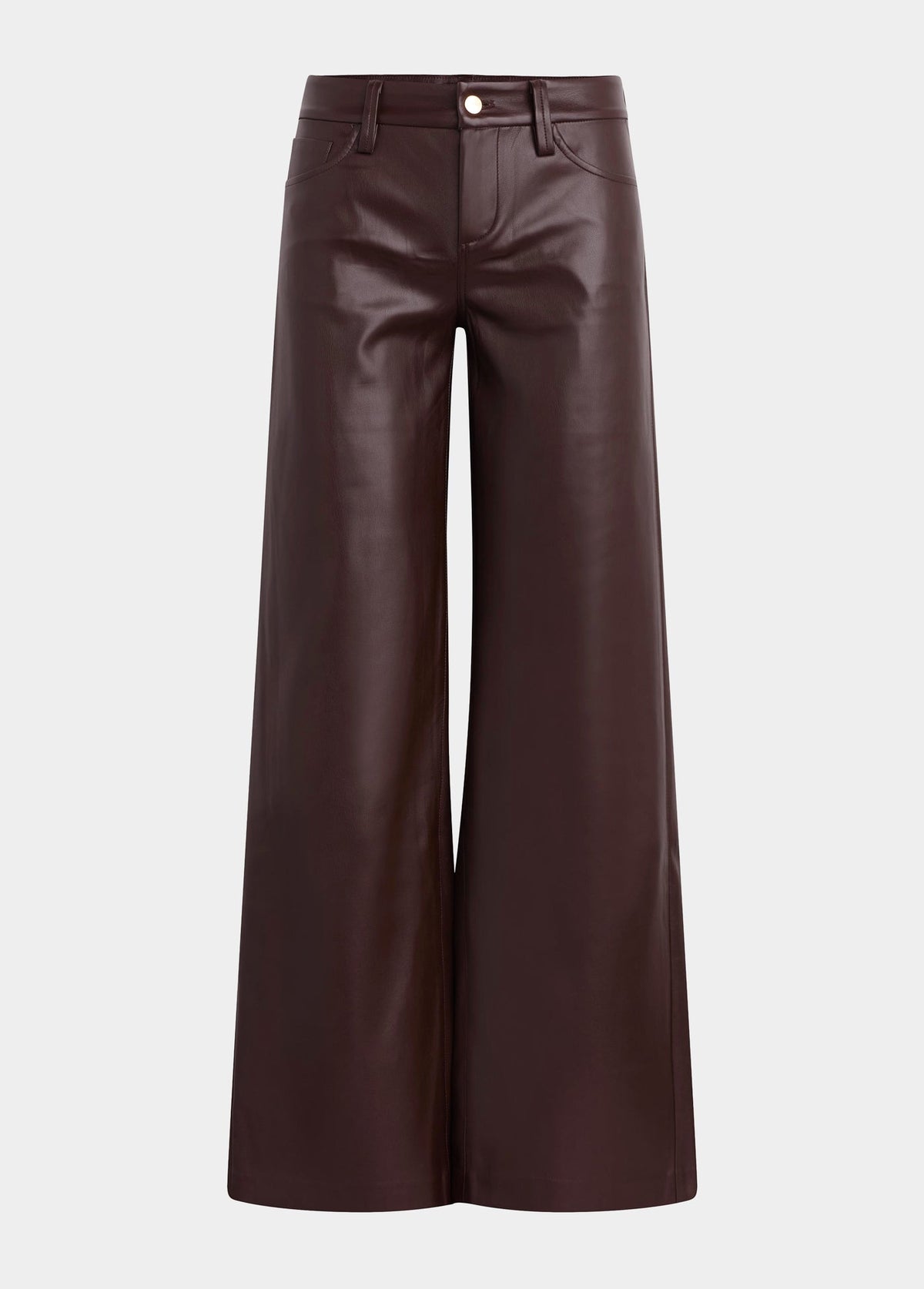 Joe's Jeans Women THE VEGAN LEATHER LOU LOU Dark Chocolate