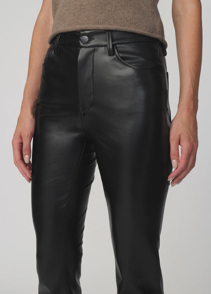 Joe's Jeans Women THE VEGAN LEATHER HI HONEY Black