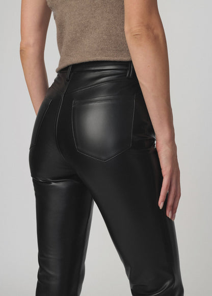 Joe's Jeans Women THE VEGAN LEATHER HI HONEY Black