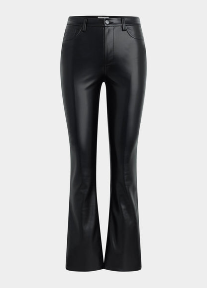 Joe's Jeans Women THE VEGAN LEATHER HI HONEY Black