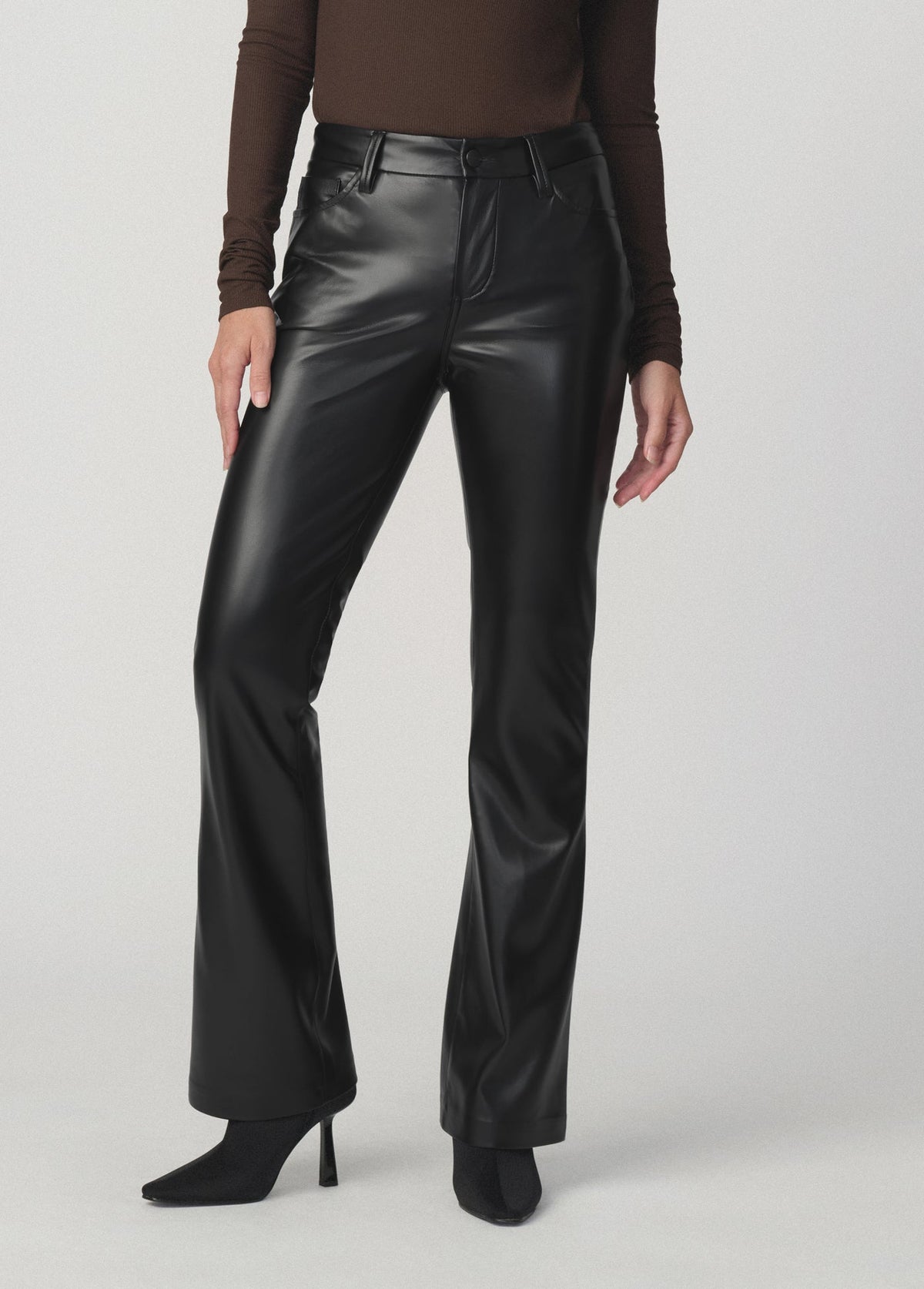Joe's Jeans Women THE VEGAN LEATHER PROVOCATEUR Black
