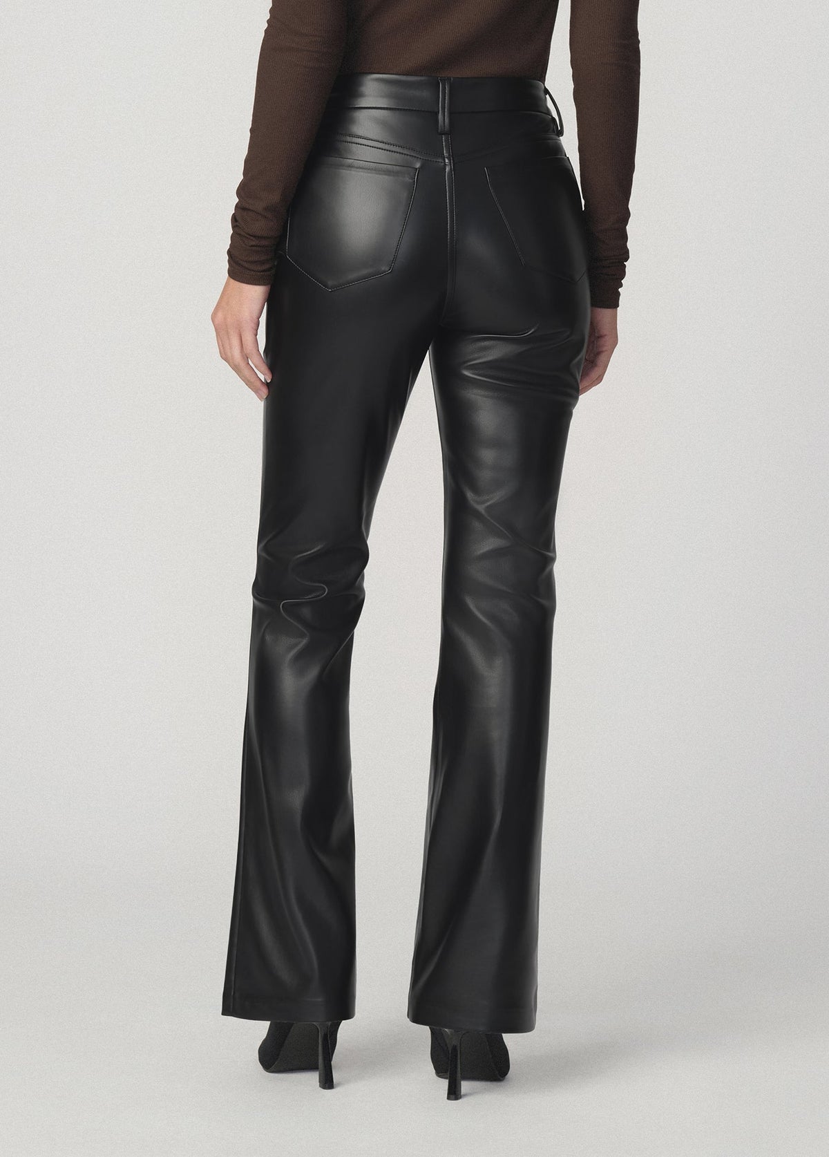 Joe's Jeans Women THE VEGAN LEATHER PROVOCATEUR Black