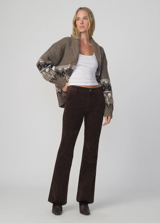 Joe's Jeans Women THE VEGAN SUEDE INEZ TROUSER Dark Chocolate