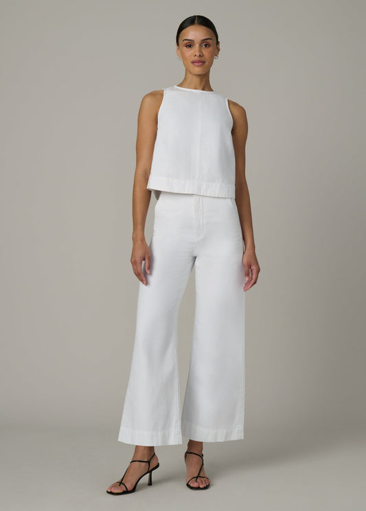Joe's Jeans Women THE CLEAN DENIM TROUSER ANKLE White