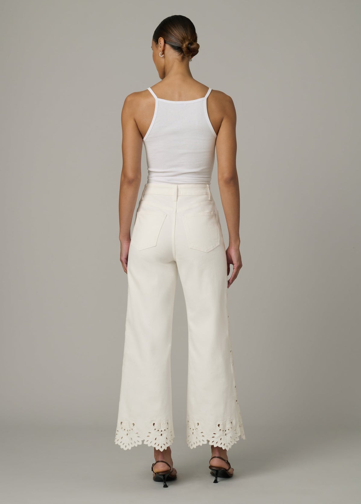 Joe's Jeans Women THE MIA WITH BRODERIE Ecru Floral