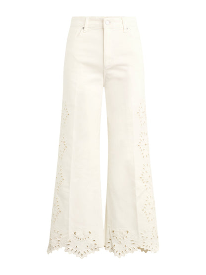 Joe's Jeans Women THE MIA WITH BRODERIE Ecru Floral