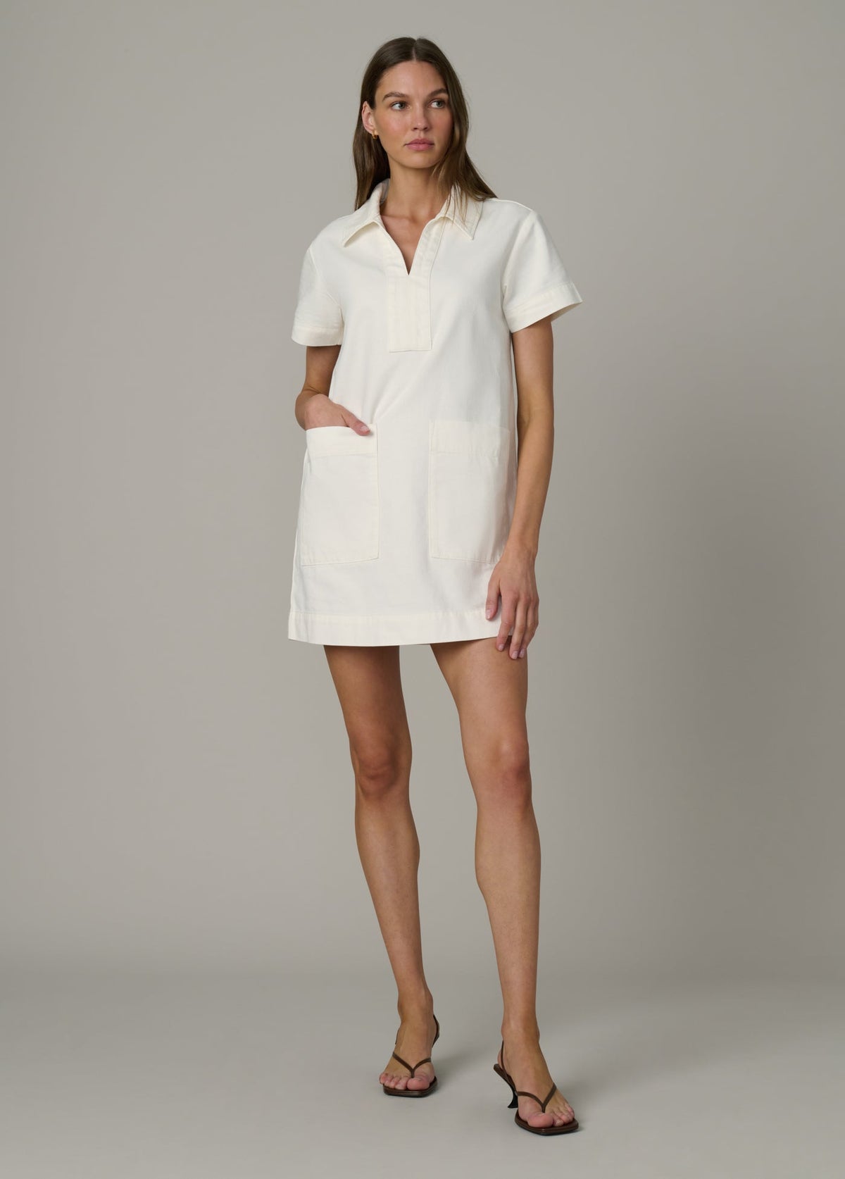 Joe's Jeans Women THE LILLIAN DENIM DRESS Milk