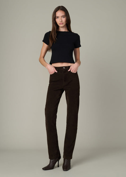 Joe's Jeans Women|Sale THE VEGAN SUEDE MARGOT SLIM Dark Chocolate