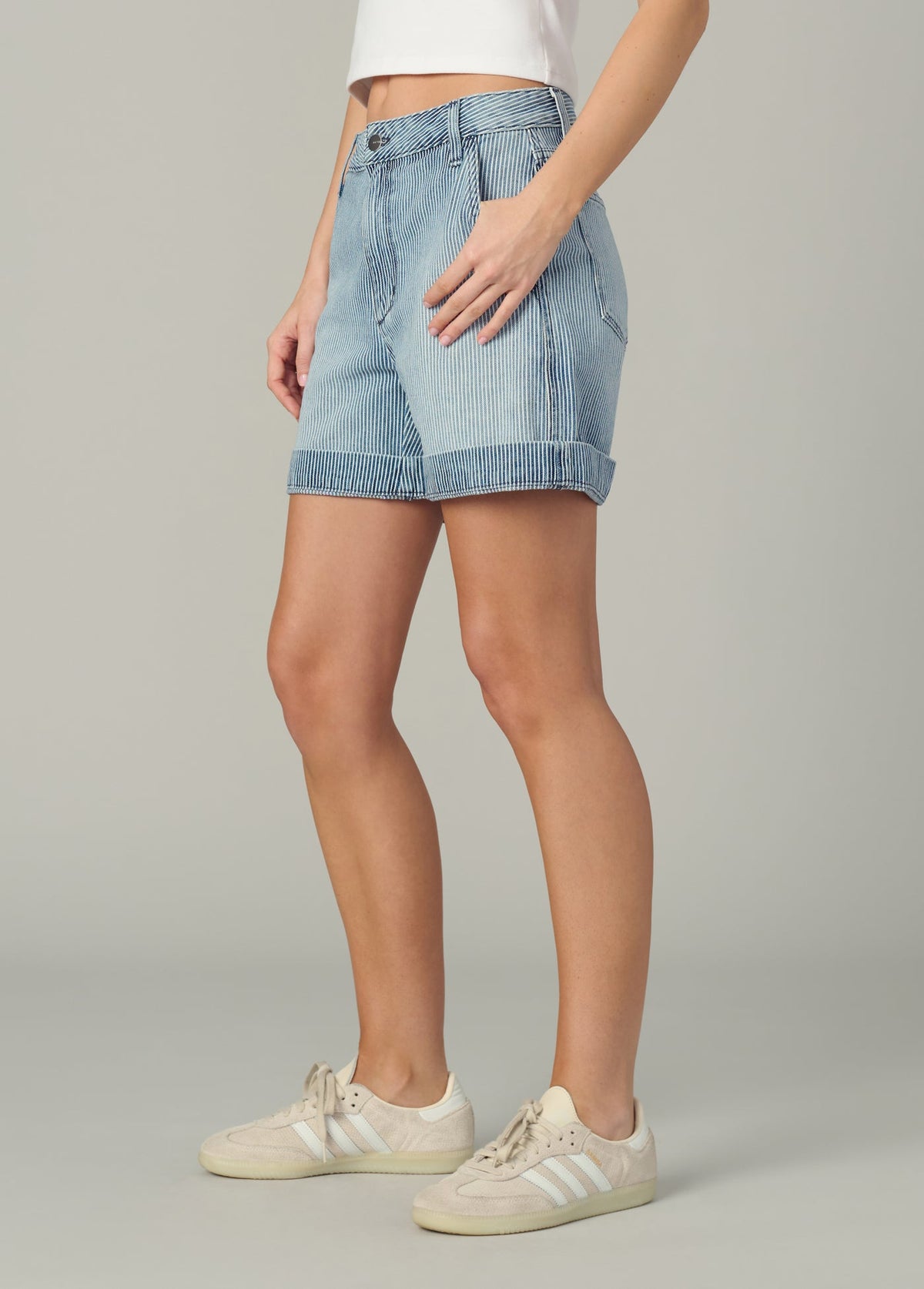 Joe's Jeans Women|Sale THE CUFFED TROUSER SHORT Railroad