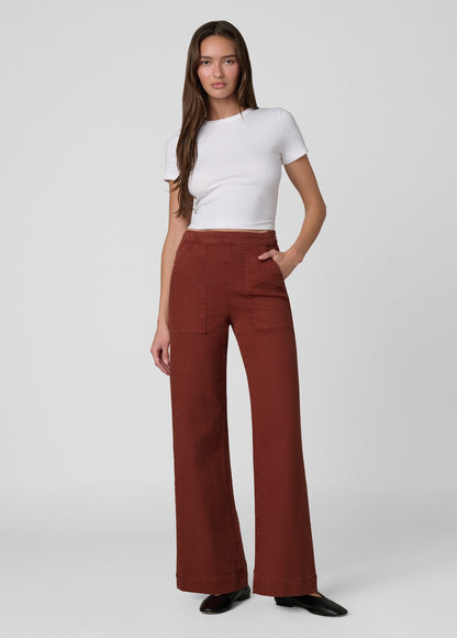 Joe's Jeans Women THE SIDE ZIP WIDE LEG Chili Oil