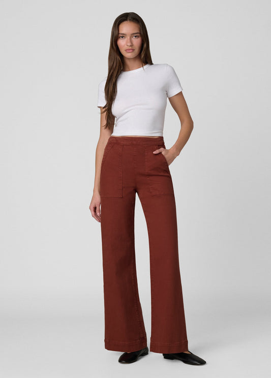Joe's Jeans Women THE SIDE ZIP WIDE LEG Chili Oil