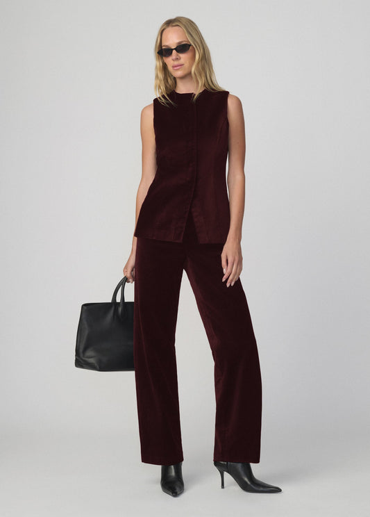 Joe's Jeans Women THE VELVETEEN SLIM CLEAN PANT Cabernet
