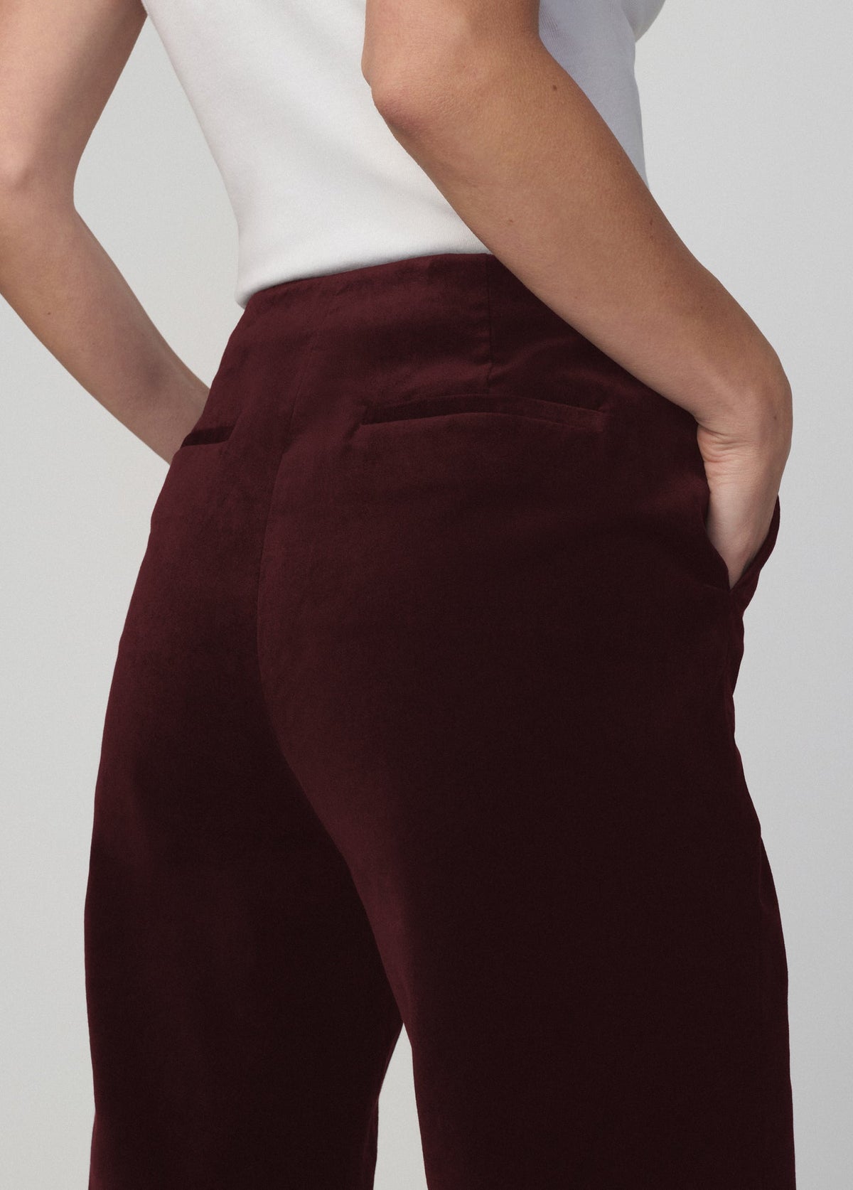 Joe's Jeans Women THE VELVETEEN SLIM CLEAN PANT Cabernet