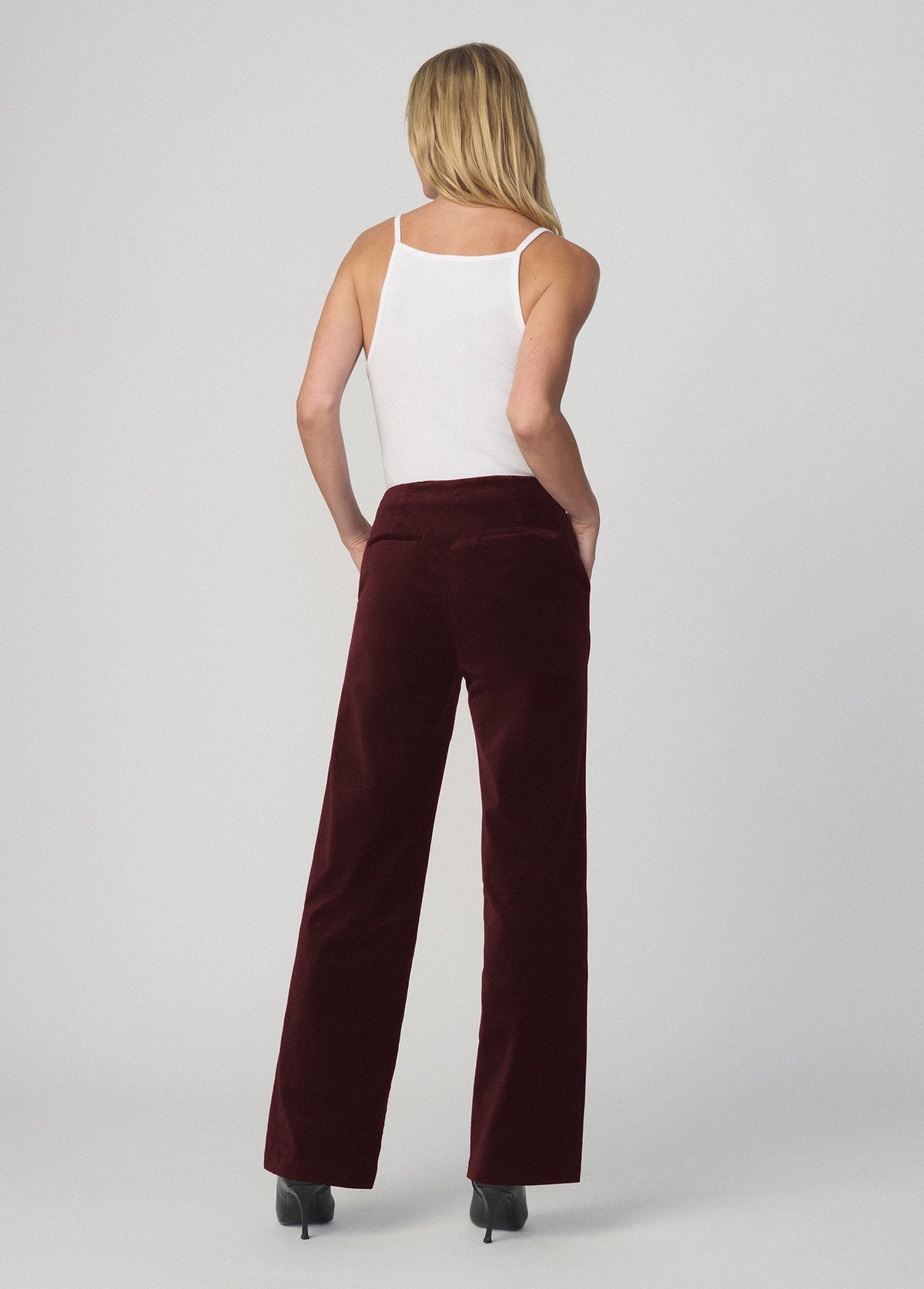 Joe's Jeans Women THE VELVETEEN SLIM CLEAN PANT Cabernet