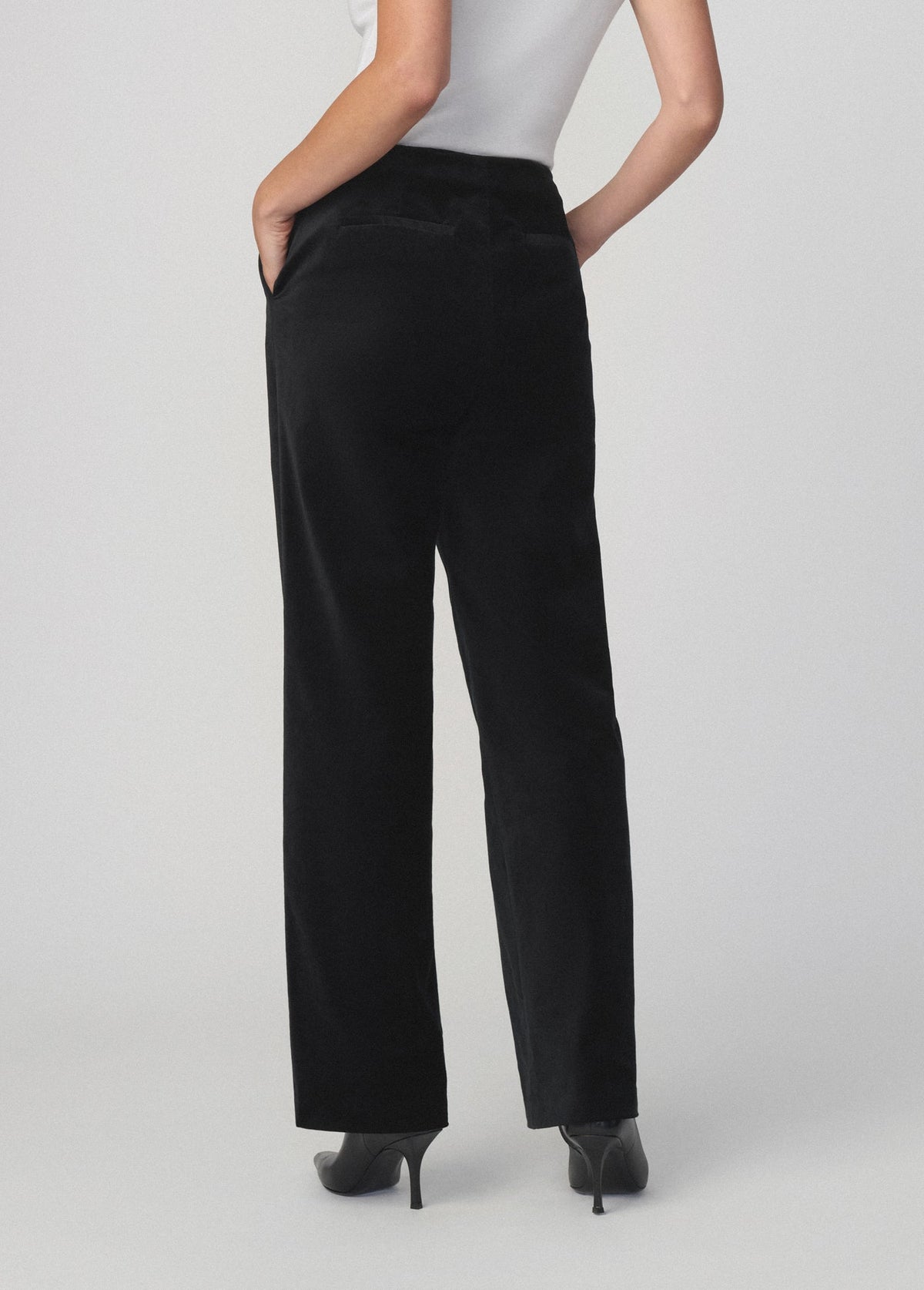 Joe's Jeans Women THE VELVETEEN SLIM CLEAN PANT Black