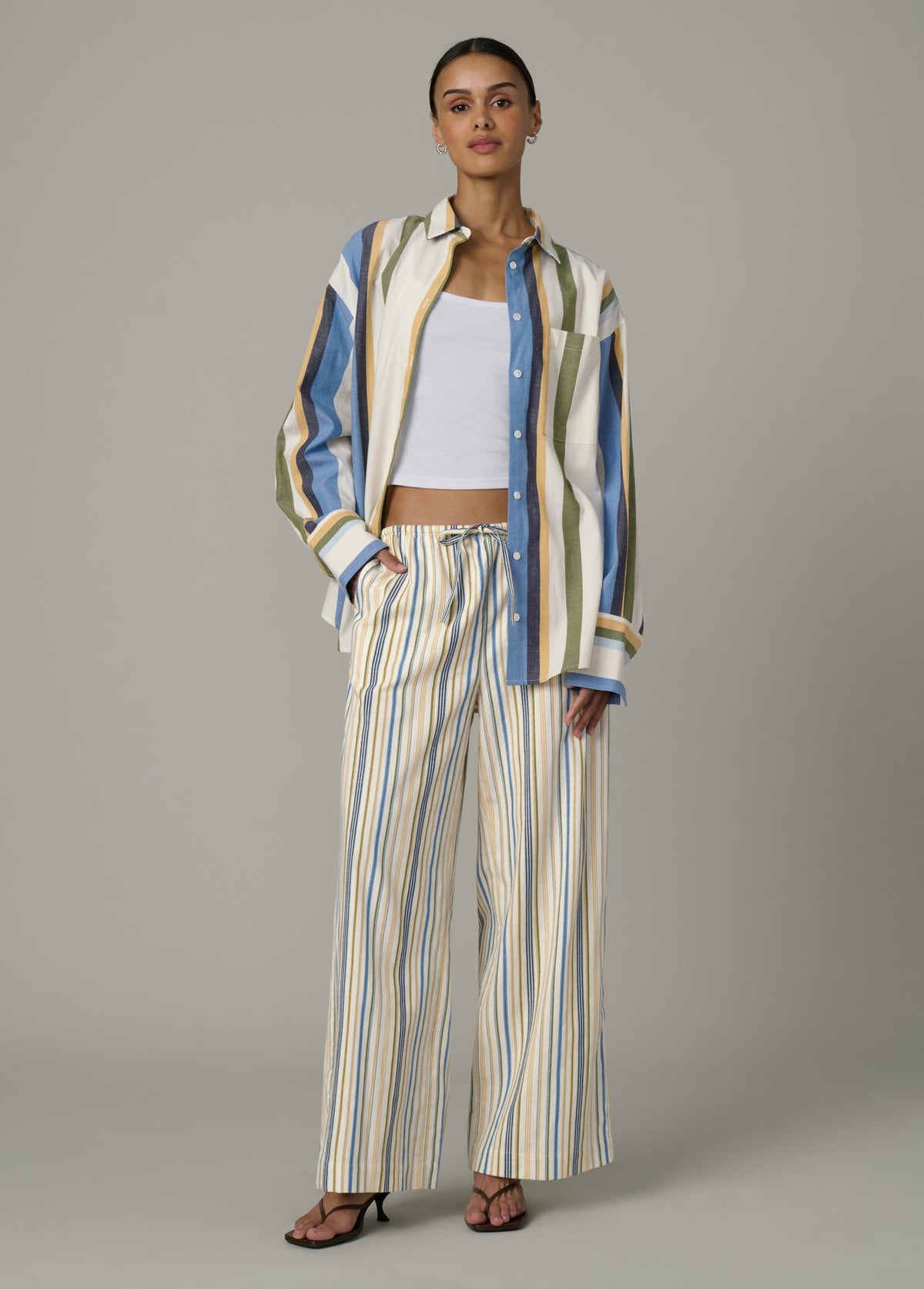 Joe's Jeans Women|Sale THE BRYNN PANT Azure Multi Stripe