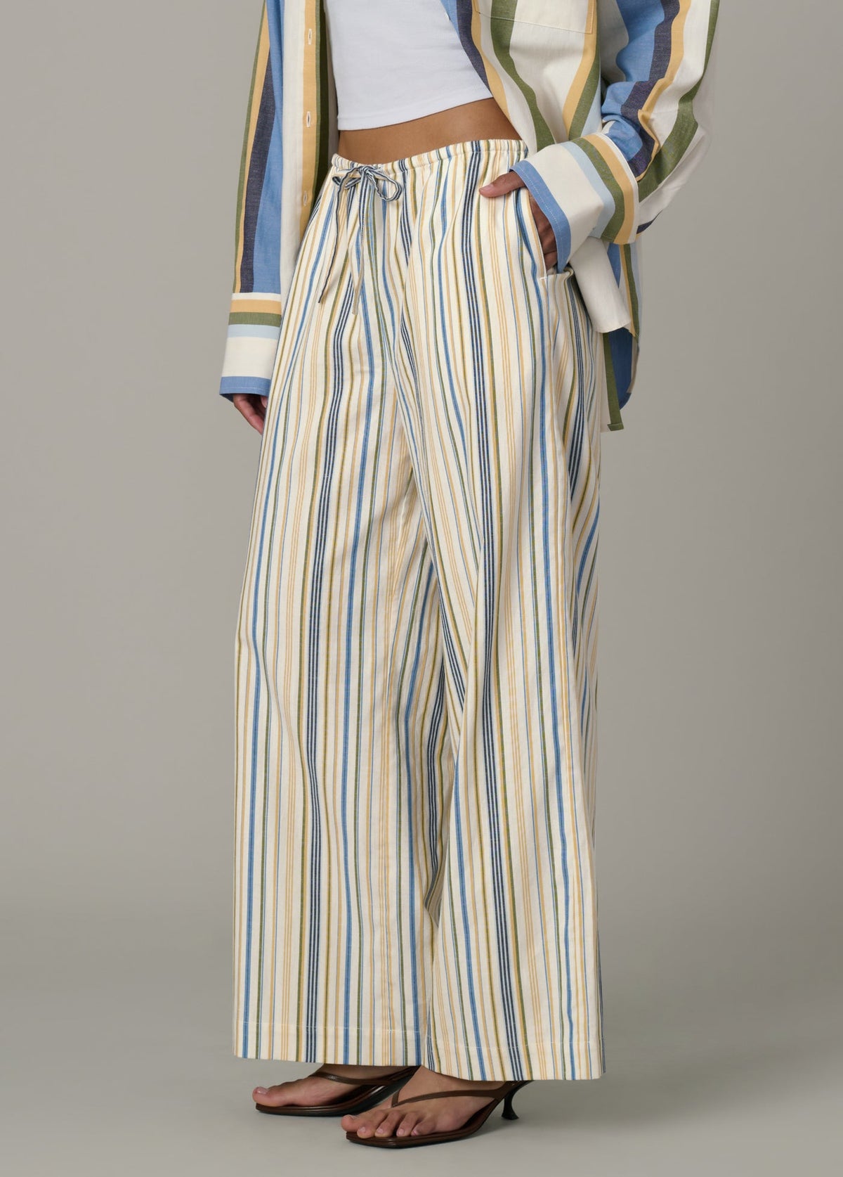 Joe's Jeans Women|Sale THE BRYNN PANT Azure Multi Stripe