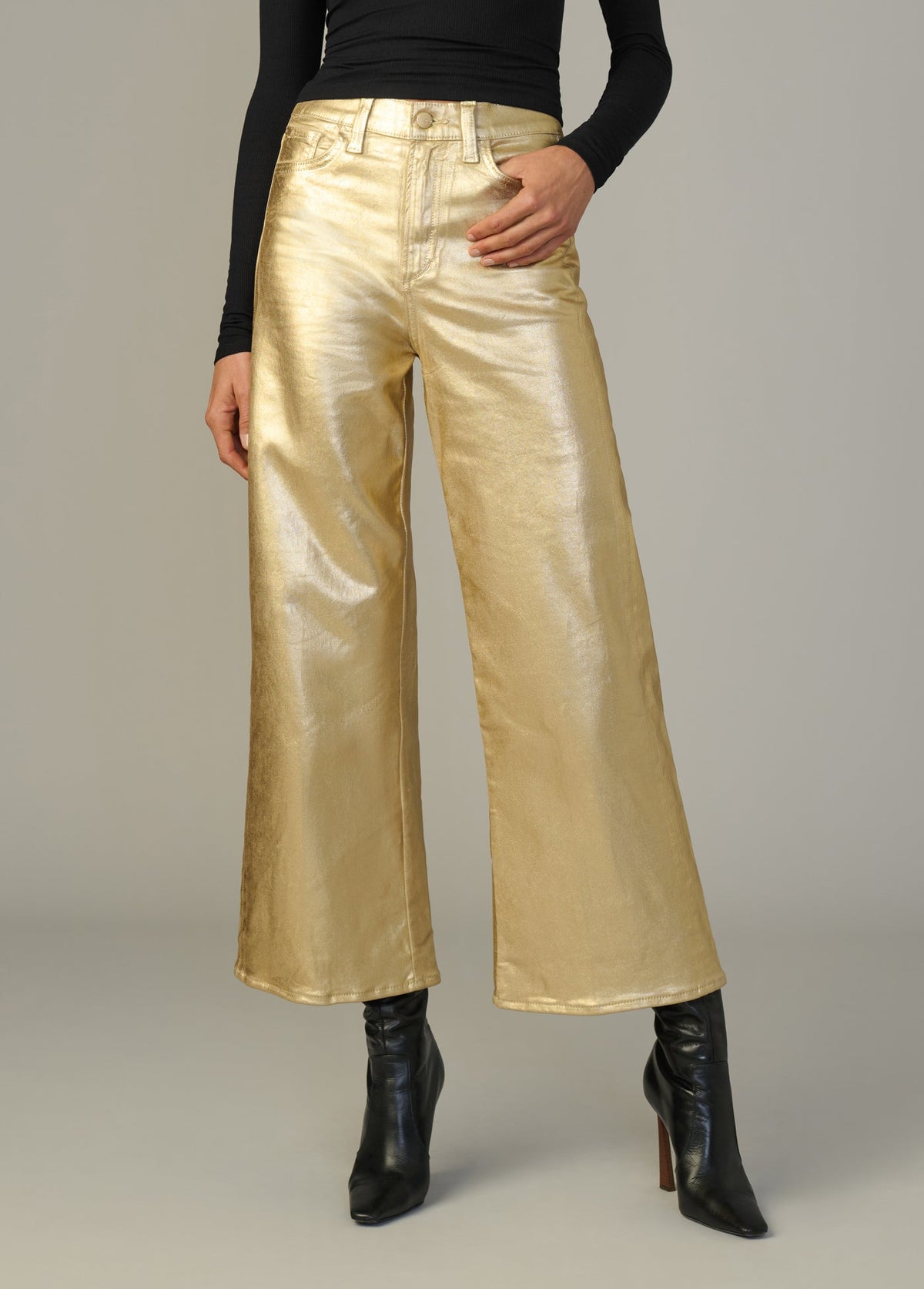 Joe's Jeans Women|Sale THE MIA COATED Gold Foil
