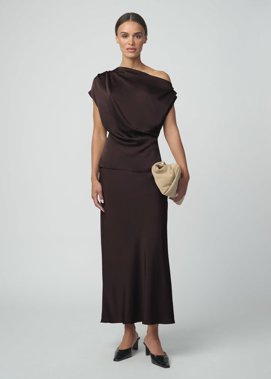 Joe's Jeans Women THE INES MAXI SKIRT Espresso