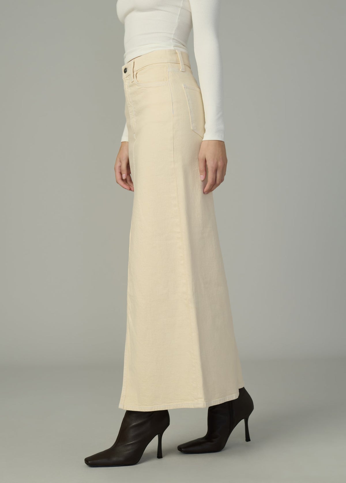 Joe's Jeans Women THE MARTINE DENIM MAXI Creme Brulee