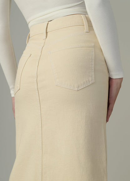 Joe's Jeans Women THE MARTINE DENIM MAXI Creme Brulee