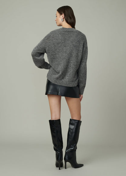 Joe's Jeans Women THE VEGAN LEATHER MINI SKIRT Black