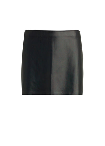 Joe's Jeans Women THE VEGAN LEATHER MINI SKIRT Black