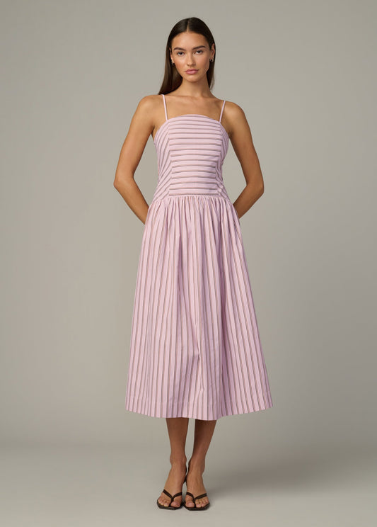 Joe's Jeans Women THE MARA MAXI DRESS Blush Pink Stripe