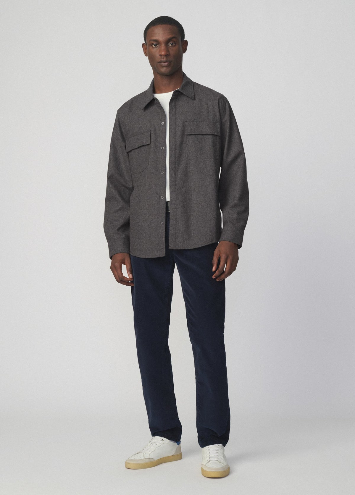 Joe's Jeans Men WOOL OVERSHIRT Grey