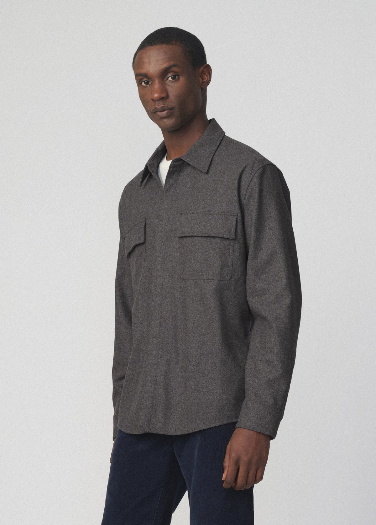 Joe's Jeans Men WOOL OVERSHIRT Grey