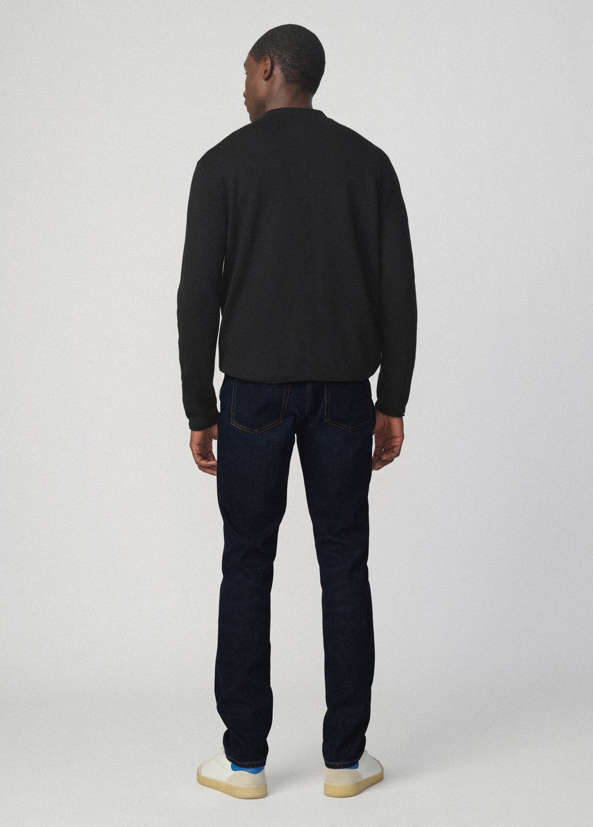 Joe's Jeans Men MERINO POLO SWEATER Black