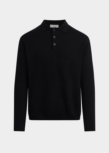 Joe's Jeans Men MERINO POLO SWEATER Black