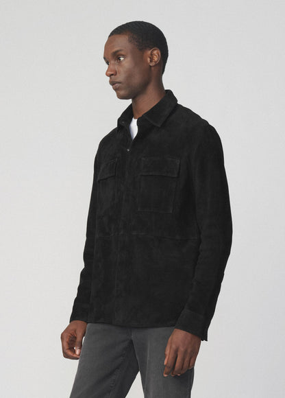 Joe's Jeans Men SUEDE SHIRT Black