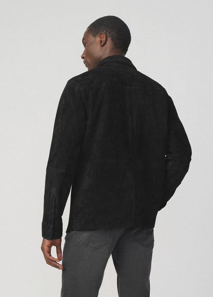 Joe's Jeans Men SUEDE SHIRT Black