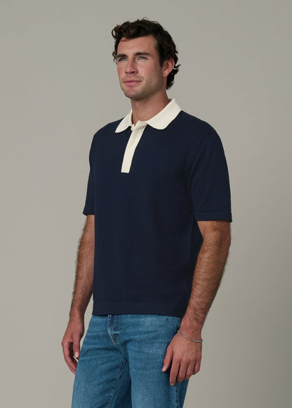 Joe's Jeans Men CLUB POLO Baritone Blue