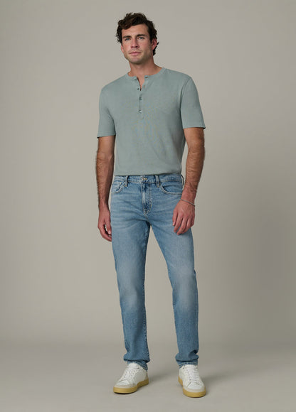 Joe's Jeans Men|Sale SHORT SLEEVE LINEN COTTON HENLEY Green Milieu