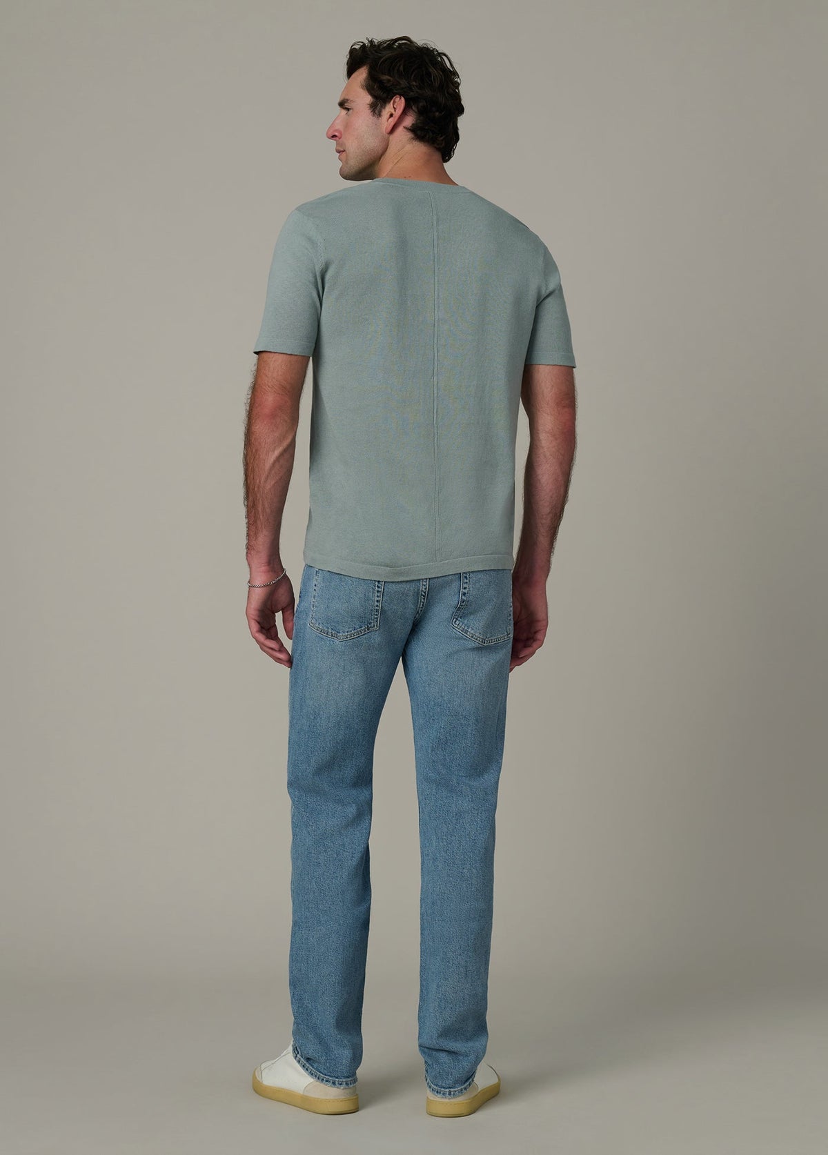 Joe's Jeans Men|Sale SHORT SLEEVE LINEN COTTON HENLEY Green Milieu